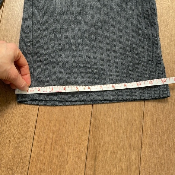 Oak & Fort herringbone tweed jumpsuit XS gray sleeveless wide leg pant suit - Picture 14 of 16